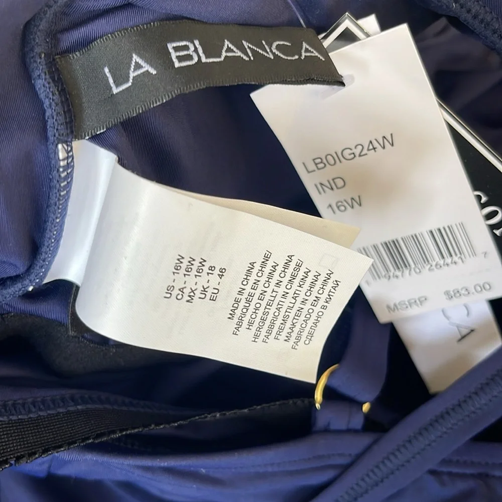 La Blanca Island Goddess One Piece Size 16W - Picture 9 of 9